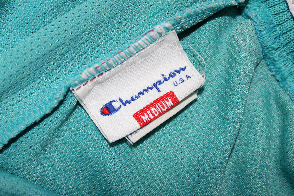 VINTAGE CHARLOTTE HORNETS CHAMPION 1992 NBA SHORTS MEDIUM