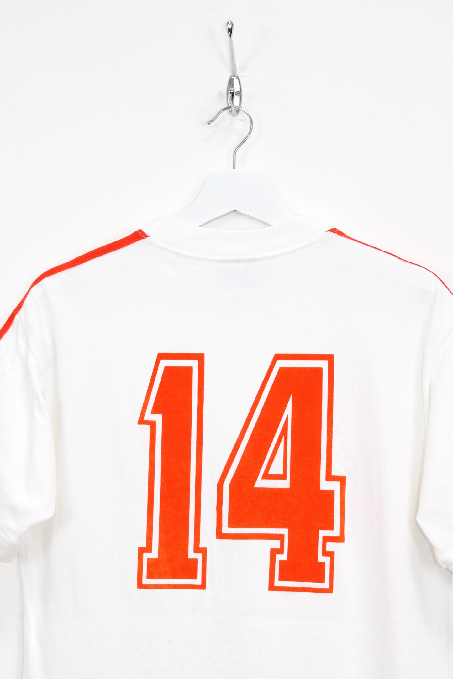 HOLLAND WORLD CUP 1974 CRUYFF #14 TOFFS RETRO AWAY FOOTBALL SHIRT SMALL