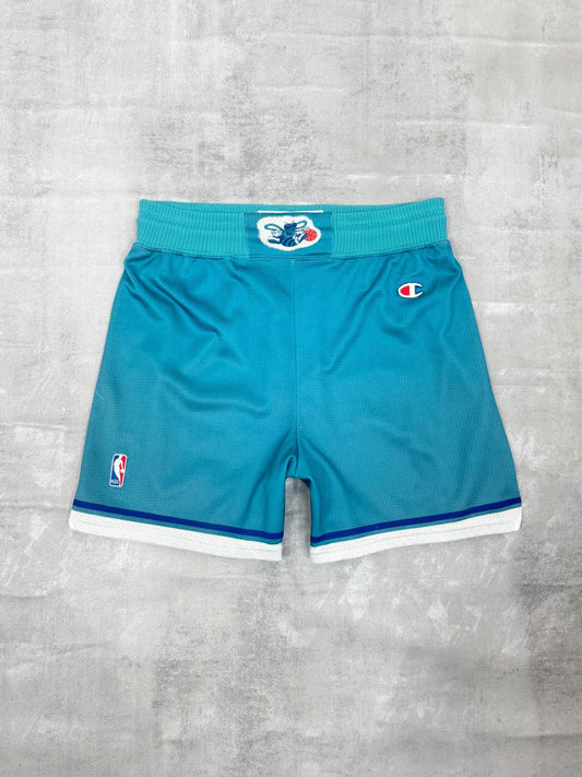 VINTAGE CHARLOTTE HORNETS CHAMPION 1992 NBA SHORTS MEDIUM
