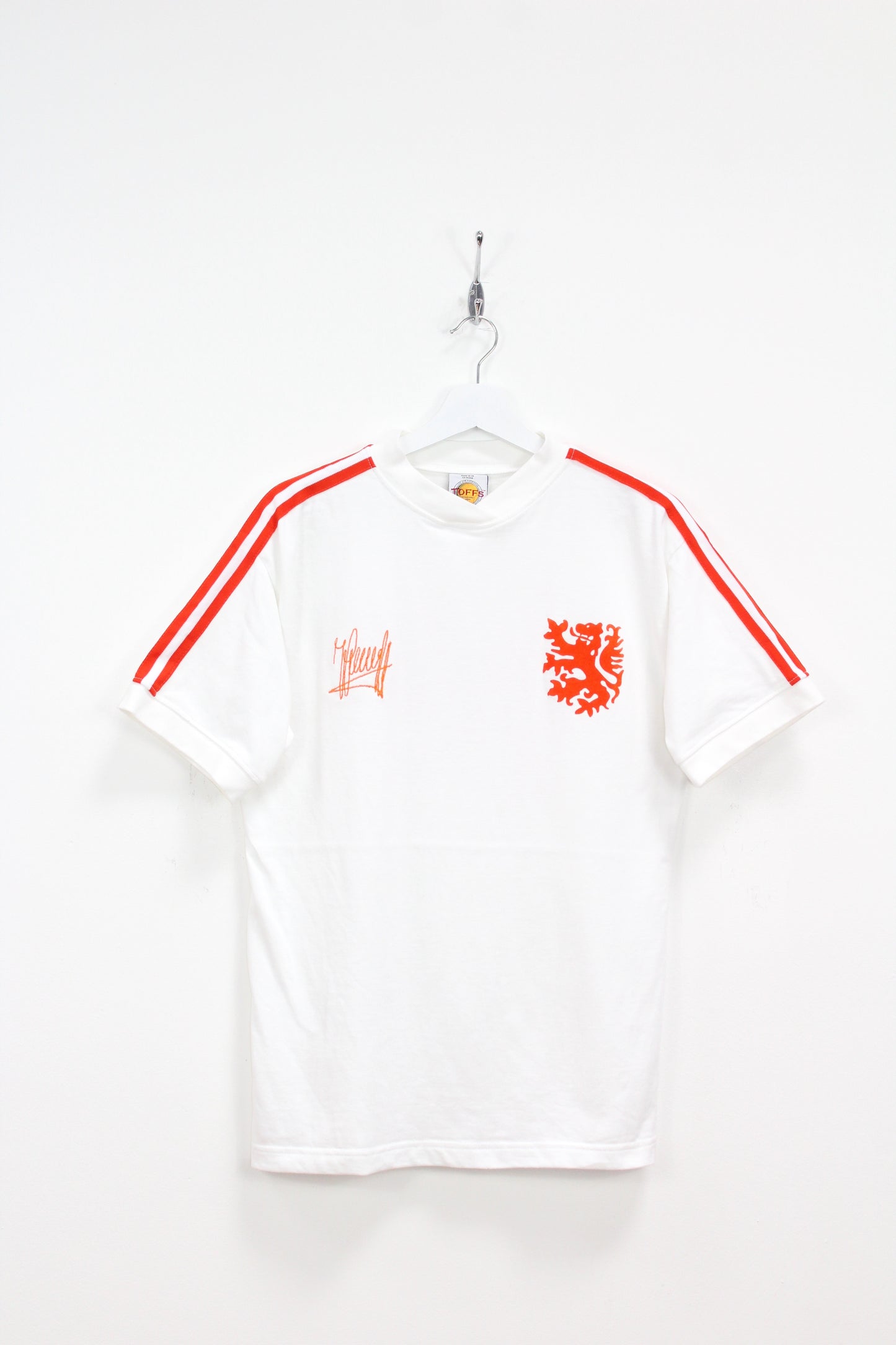 HOLLAND WORLD CUP 1974 CRUYFF #14 TOFFS RETRO AWAY FOOTBALL SHIRT SMALL