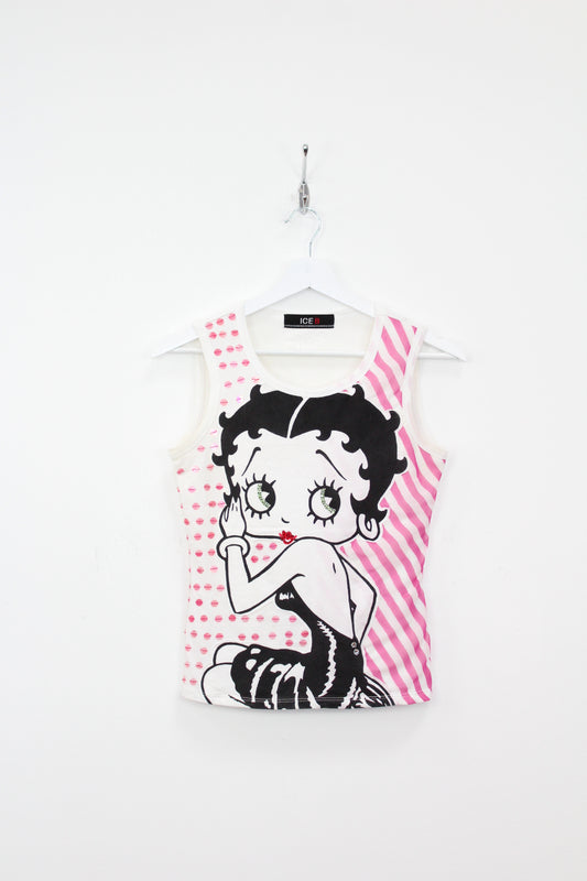 ICEBERG VINTAGE BETTY BOOP SLEEVELESS TOP SMALL