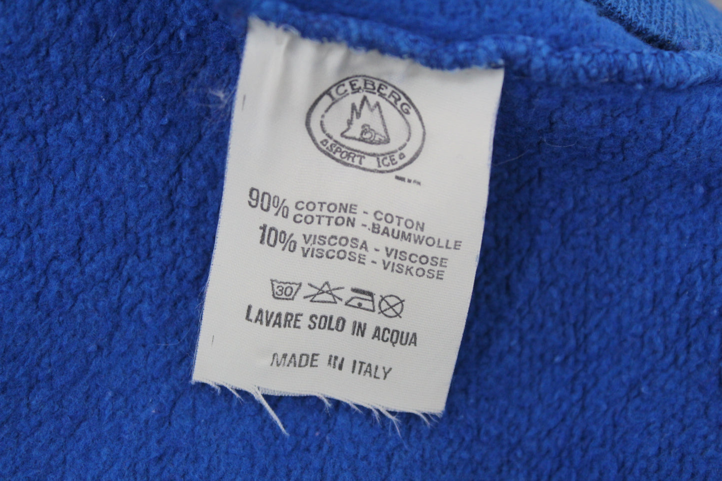 ICEBERG SPORT ICE 80'S VINTAGE EMBROIDERED ICEBEAR SWEATSHIRT XL