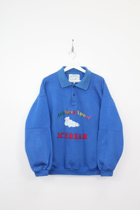 ICEBERG SPORT ICE 80'S VINTAGE EMBROIDERED ICEBEAR SWEATSHIRT XL