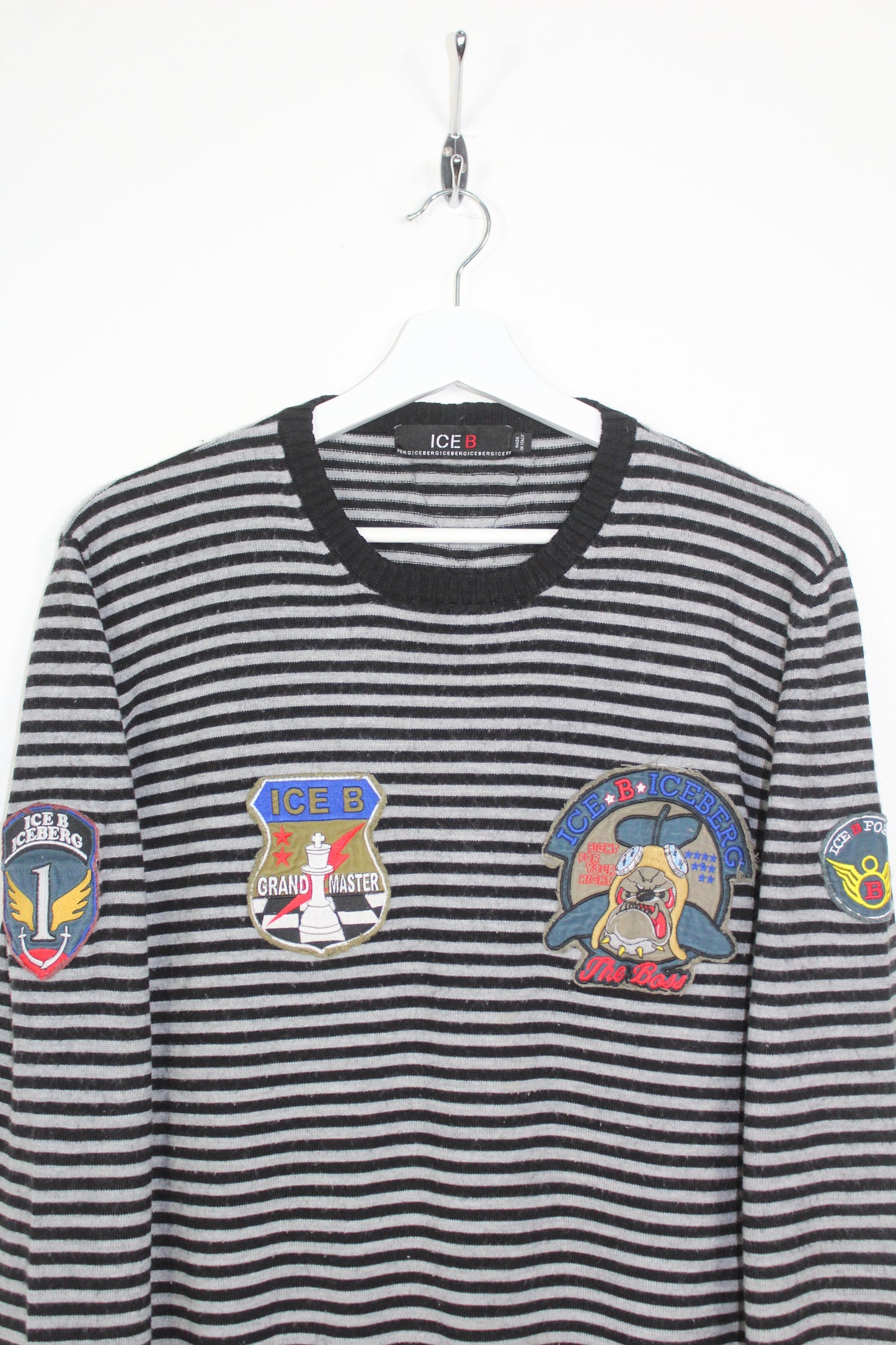 ICEBERG 90'S VINTAGE AIR FORCE WOOL SWEATSHIRT MEDIUM