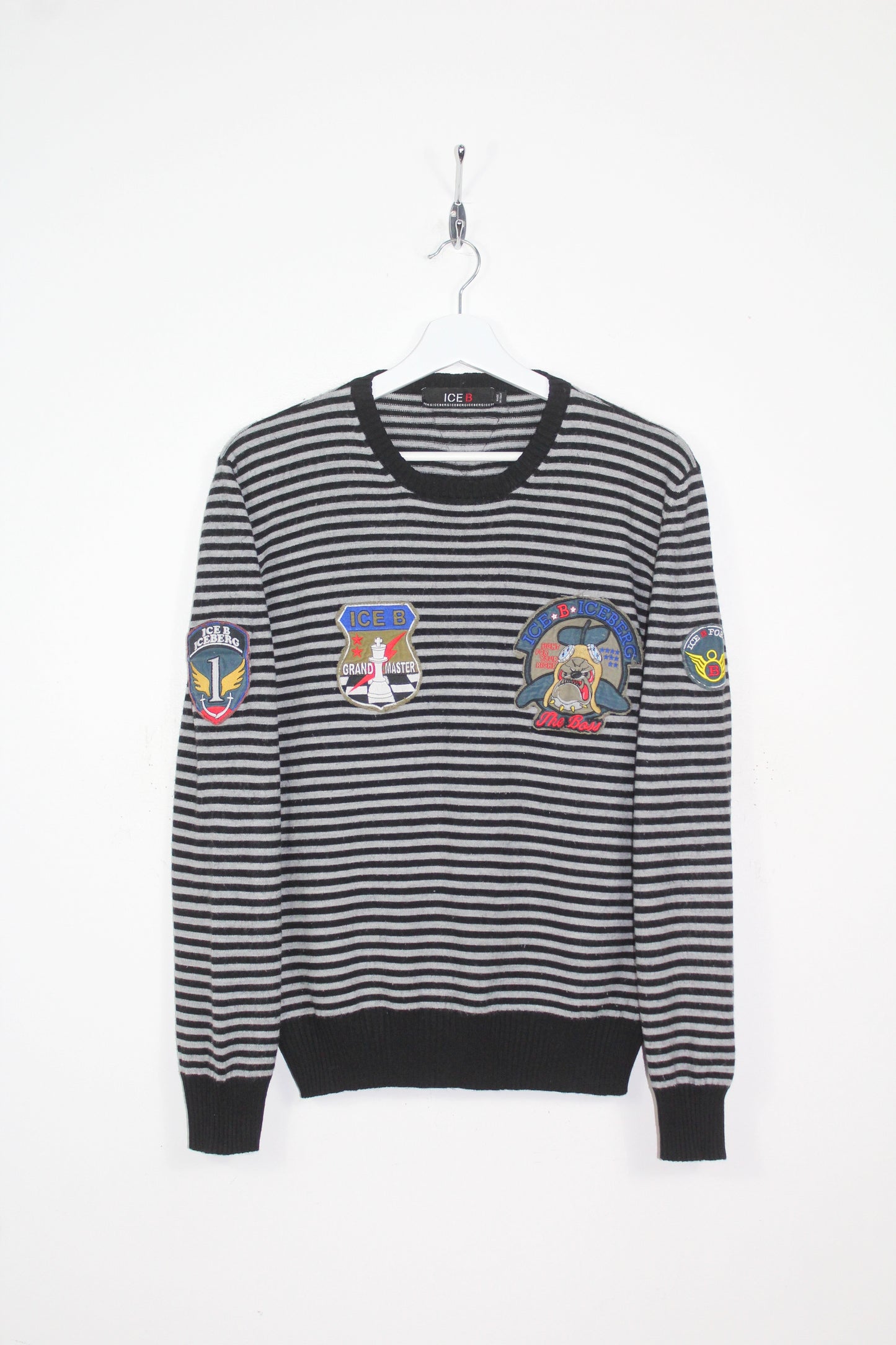 ICEBERG 90'S VINTAGE AIR FORCE WOOL SWEATSHIRT MEDIUM