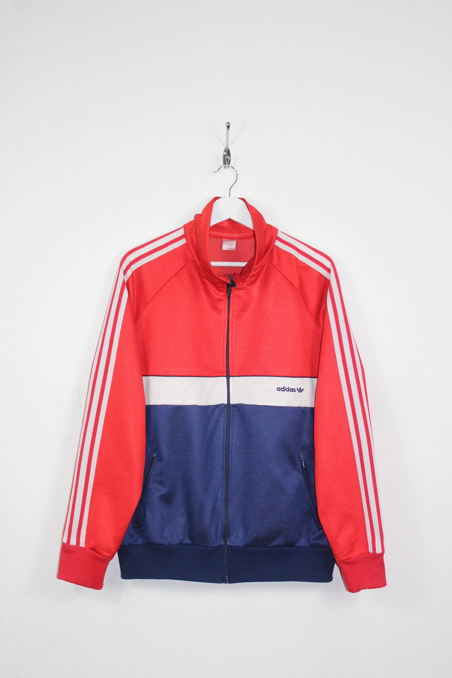 ADIDAS FIRST 80'S VINTAGE TRACKSUIT TOP JACKET MEDIUM