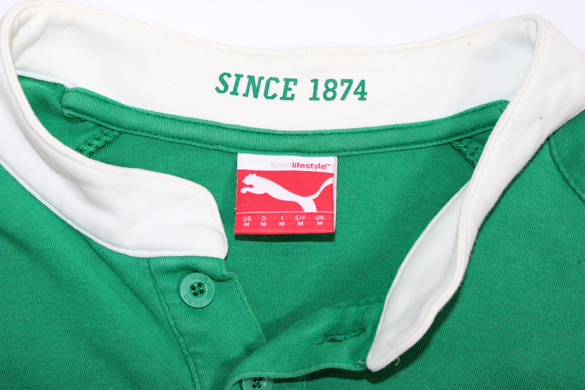 IRELAND 2009 RUGBY UNION LONG SLEEVE HOME SHIRT MEDIUM