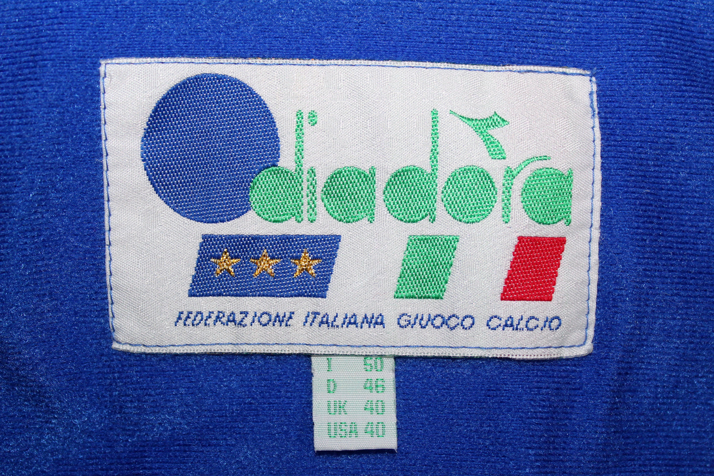 ITALY 1992-94 DIADORA VINTAGE TRAINING TRACKSUIT TOP JACKET LARGE