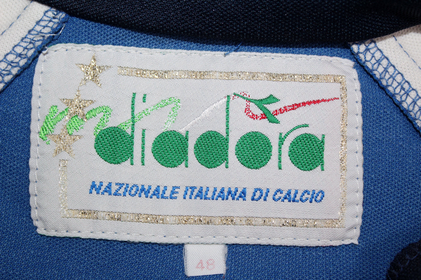 ITALY WORLD CUP 1990 VINTAGE DIADORA TRACKSUIT TOP JACKET MEDIUM