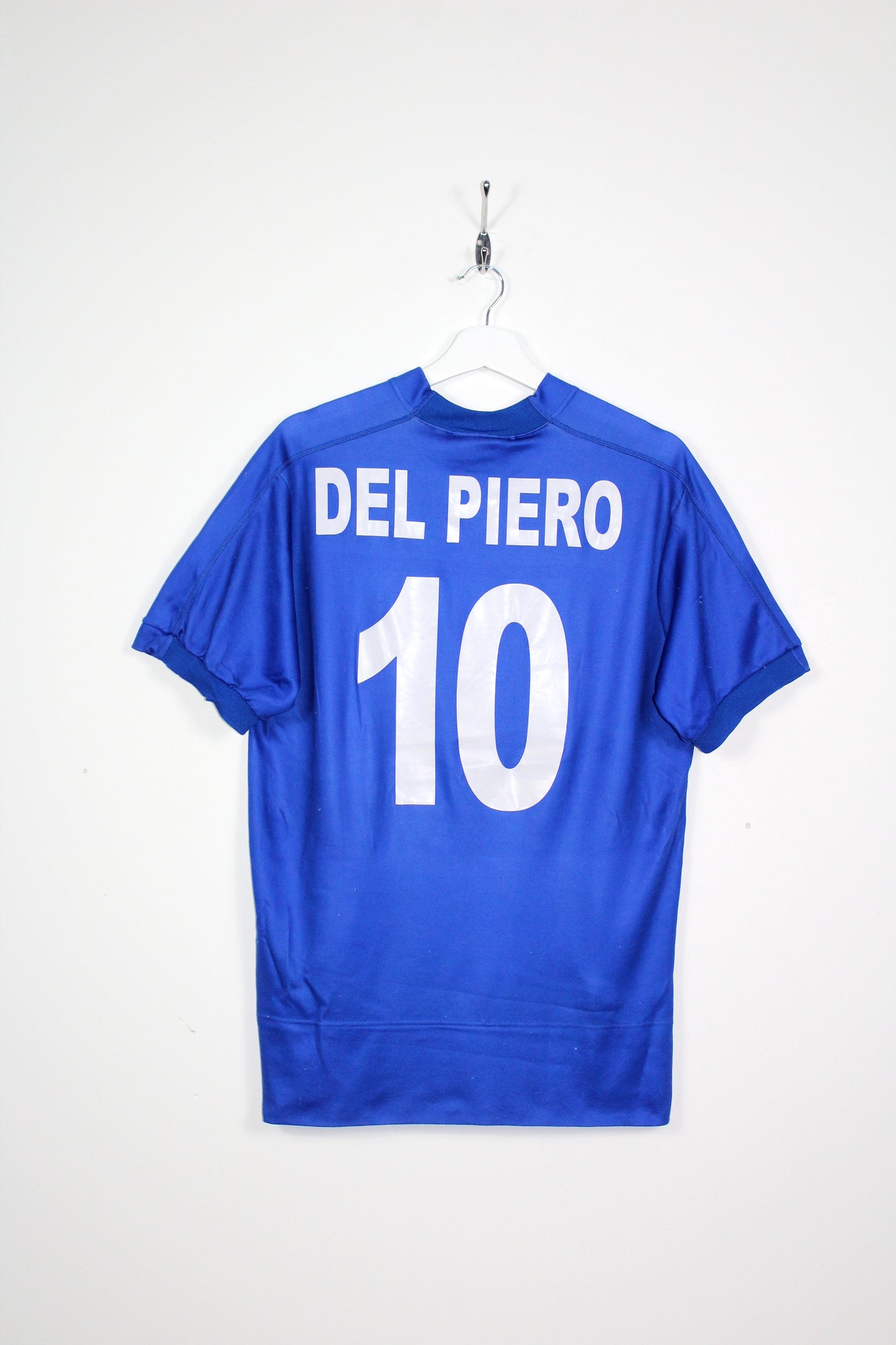 ITALY 1998-99 KAPPA VINTAGE HOME FOOTBALL SHIRT # 10 DEL PIERO SMALL