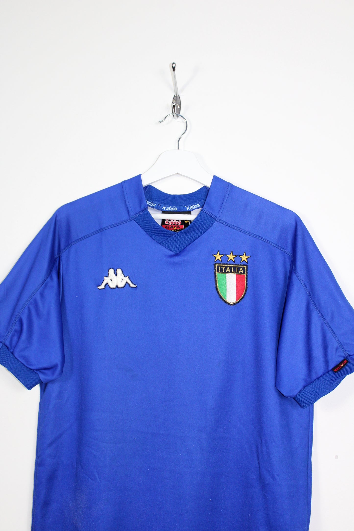 ITALY 1998-99 KAPPA VINTAGE HOME FOOTBALL SHIRT # 10 DEL PIERO SMALL