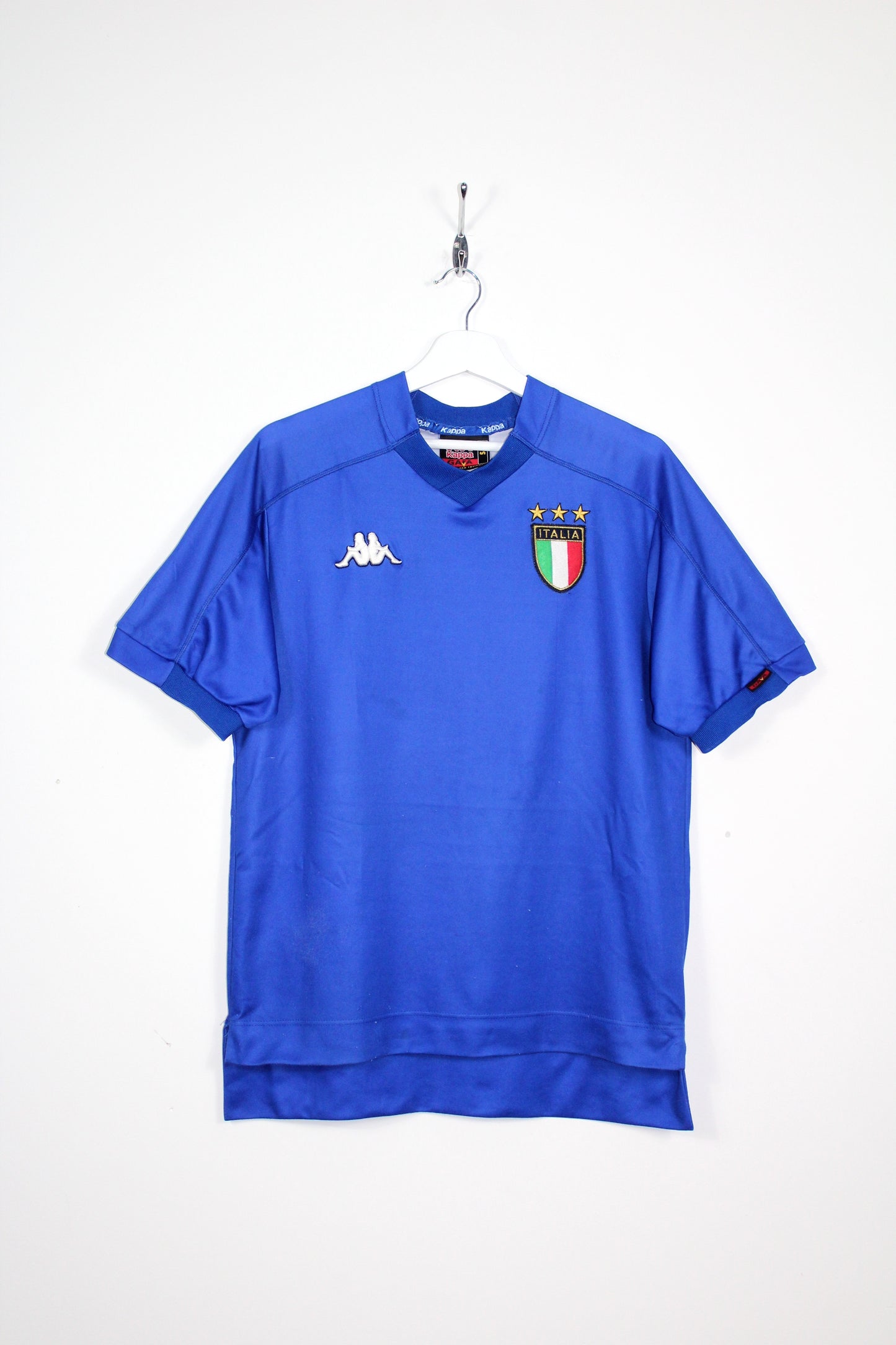 ITALY 1998-99 KAPPA VINTAGE HOME FOOTBALL SHIRT # 10 DEL PIERO SMALL