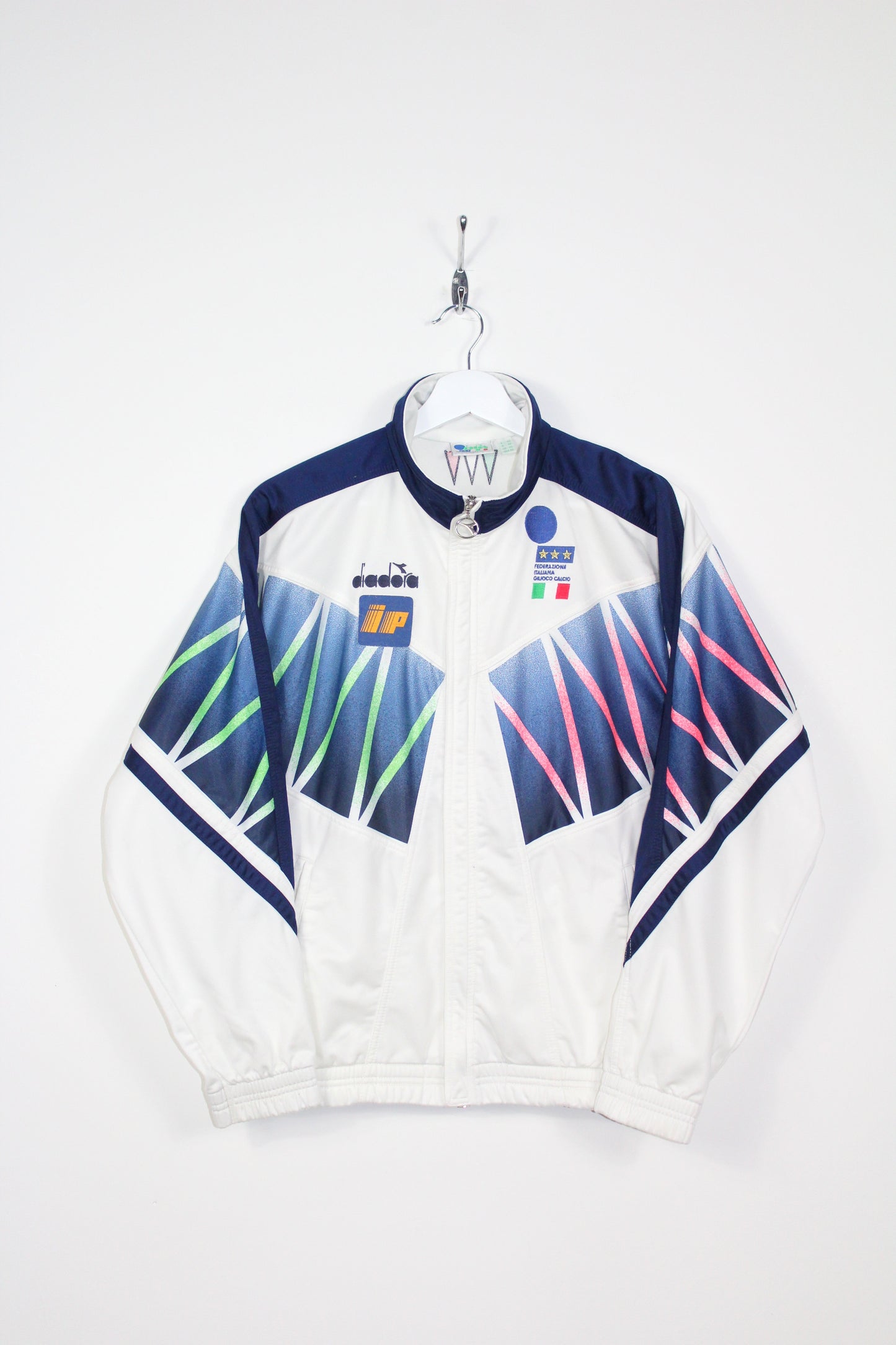 ITALY WORLD CUP 1994 VINTAGE DIADORA PLAYER ISSUE TRACKSUIT TOP JACKET SMALL