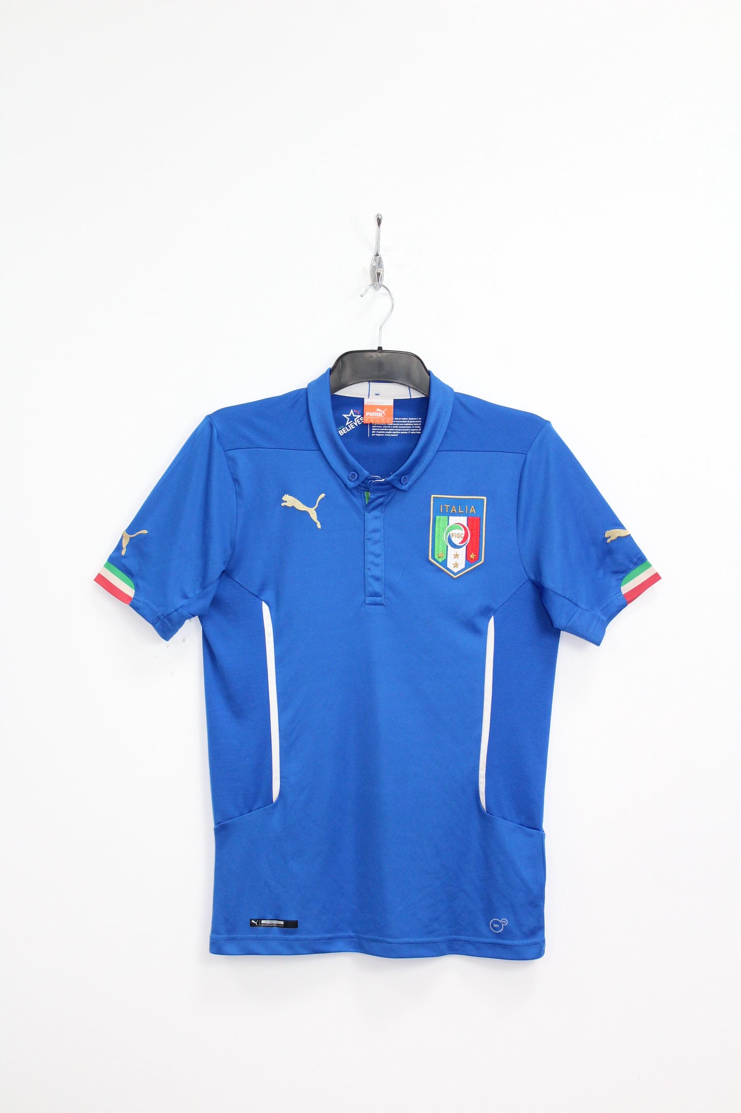 ITALY WORLD CUP 2014 PUMA HOME FOOTBALL SHIRT SMALL