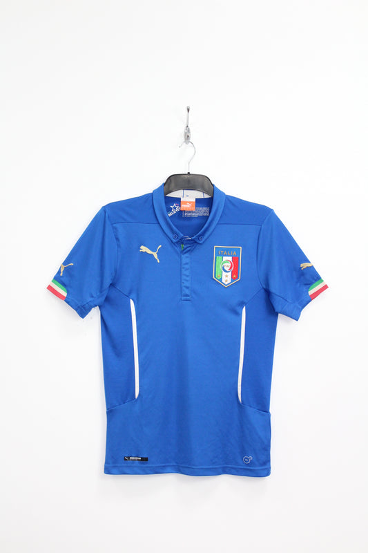 ITALY WORLD CUP 2014 PUMA HOME FOOTBALL SHIRT SMALL