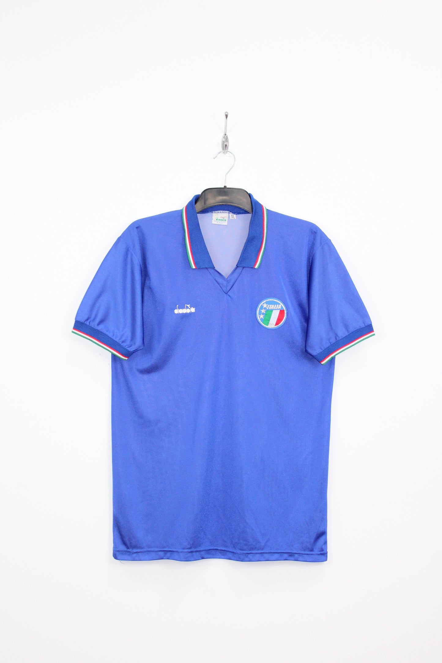 ITALY 1986-1990 VINTAGE DIADORA HOME FOOTBALL SHIRT XL