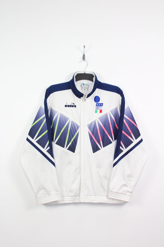 ITALY WORLD CUP 1994 VINTAGE DIADORA TRACKSUIT TOP JACKET LARGE