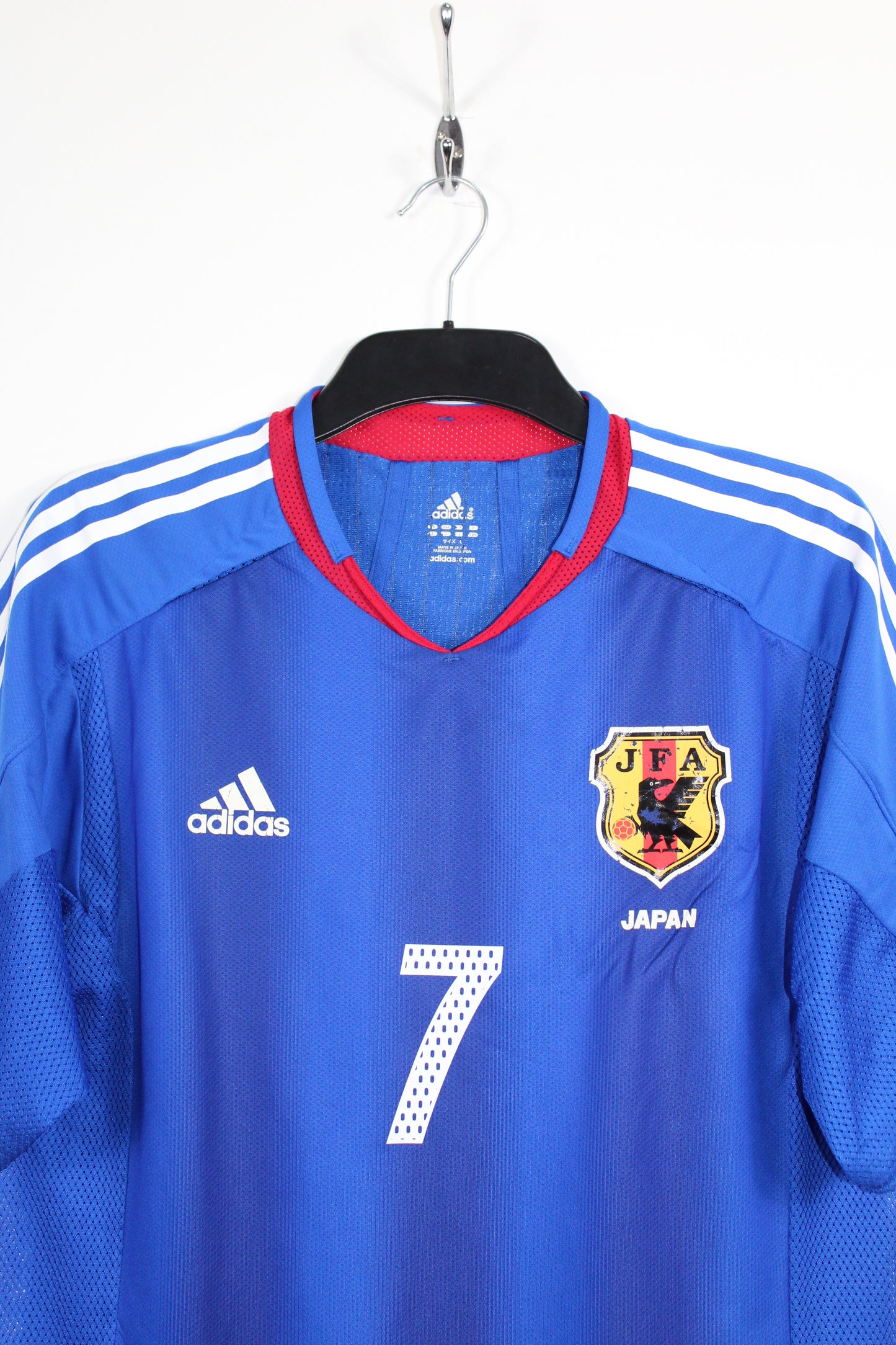 JAPAN 2004-06 ADIDAS AUTHENTIC PLAYER ISSUE HOME FOOTBALL SHIRT NAKATA #7 LARGE