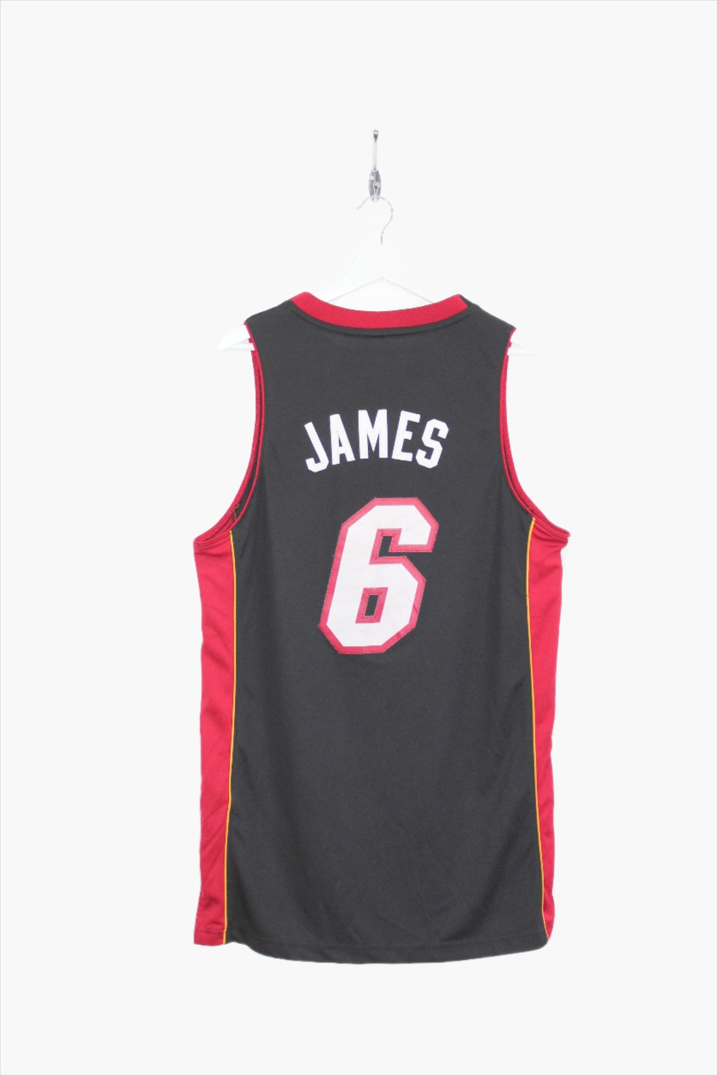 ADIDAS MIAMI HEAT 2012-14 #6 JAMES NBA SWINGMAN JERSEY MEDIUM