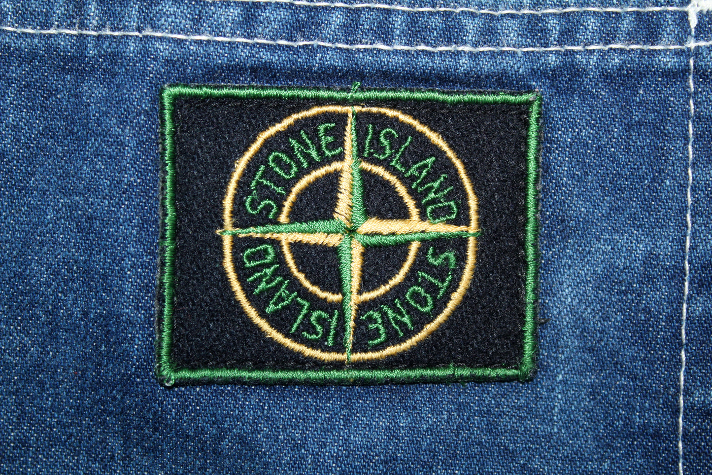 STONE ISLAND 80'S VINTAGE DENIM SHORTS W 32" MEDIUM