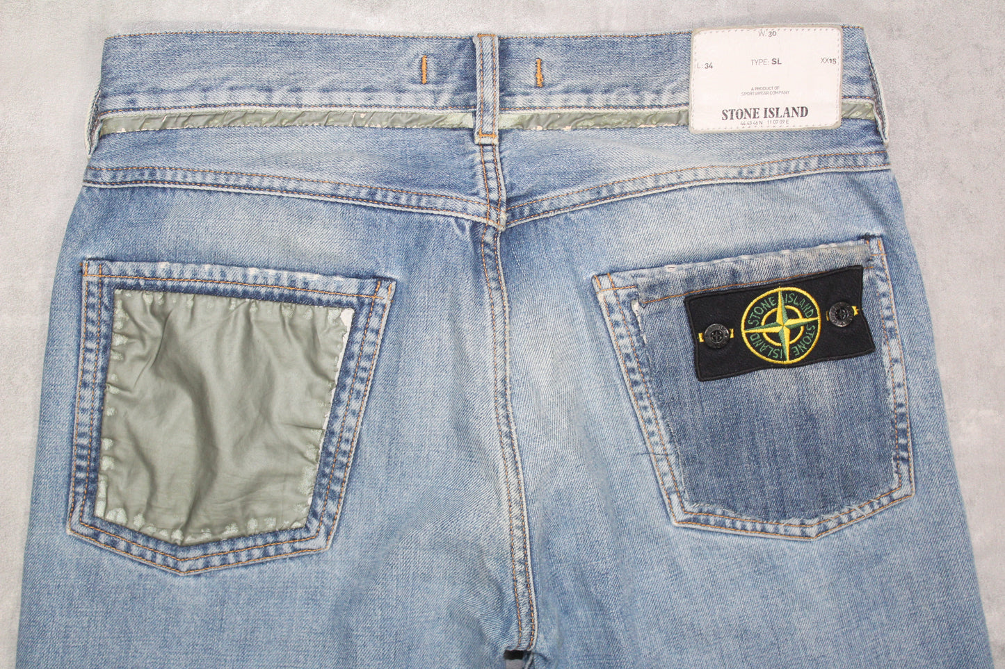 STONE ISLAND AW 2010 TYPE SL SLIM FIT JEANS W 30" x L 34"