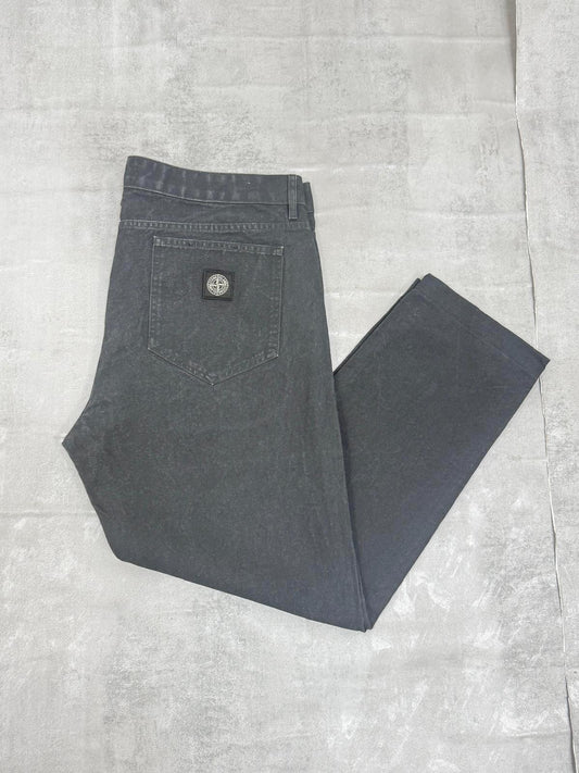 STONE ISLAND AW 2019 TYPE SL HEMP-COTTON SLIM FIT JEANS W 38" x L 29"