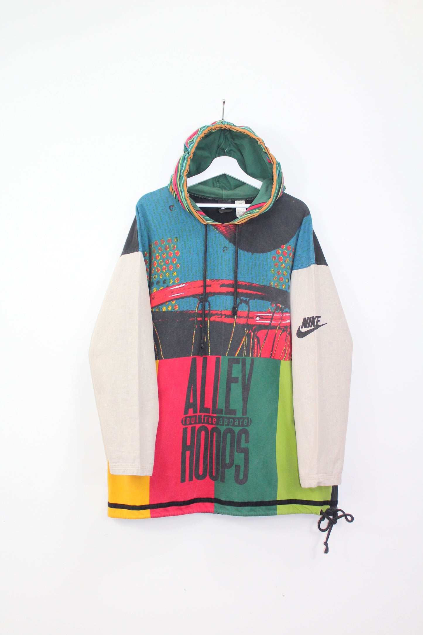 NIKE 90'S VINTAGE ALLEY HOOPS 1994 HOODIE SWEATSHIRT LARGE