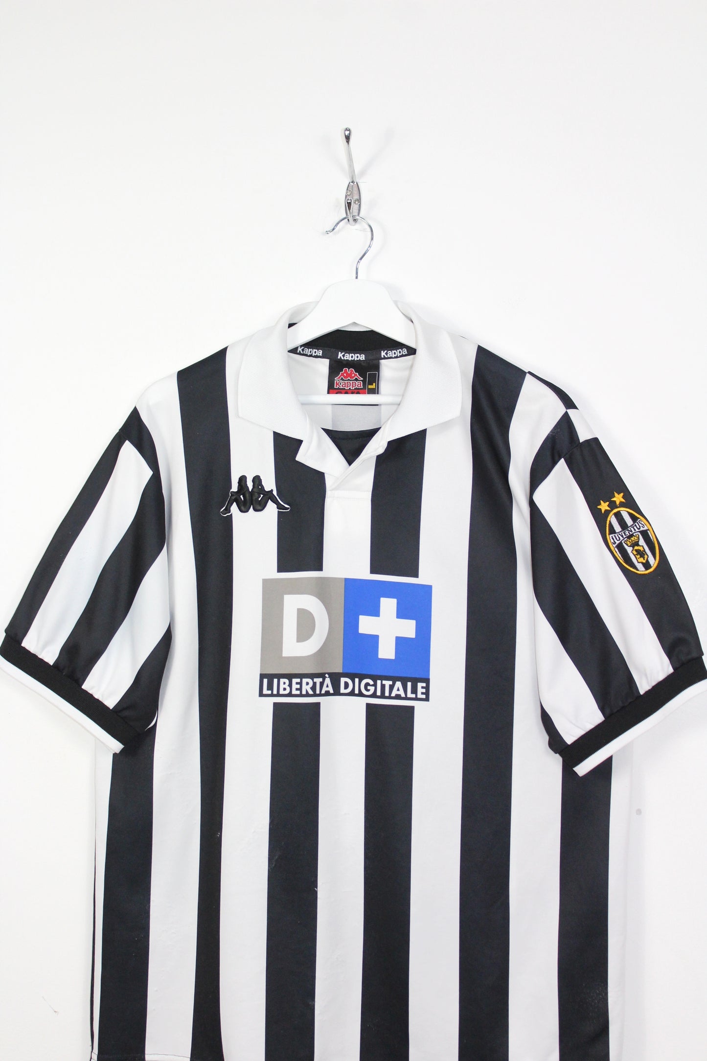 JUVENTUS 1998-1999 KAPPA HOME FOOTBALL SHIRT LARGE