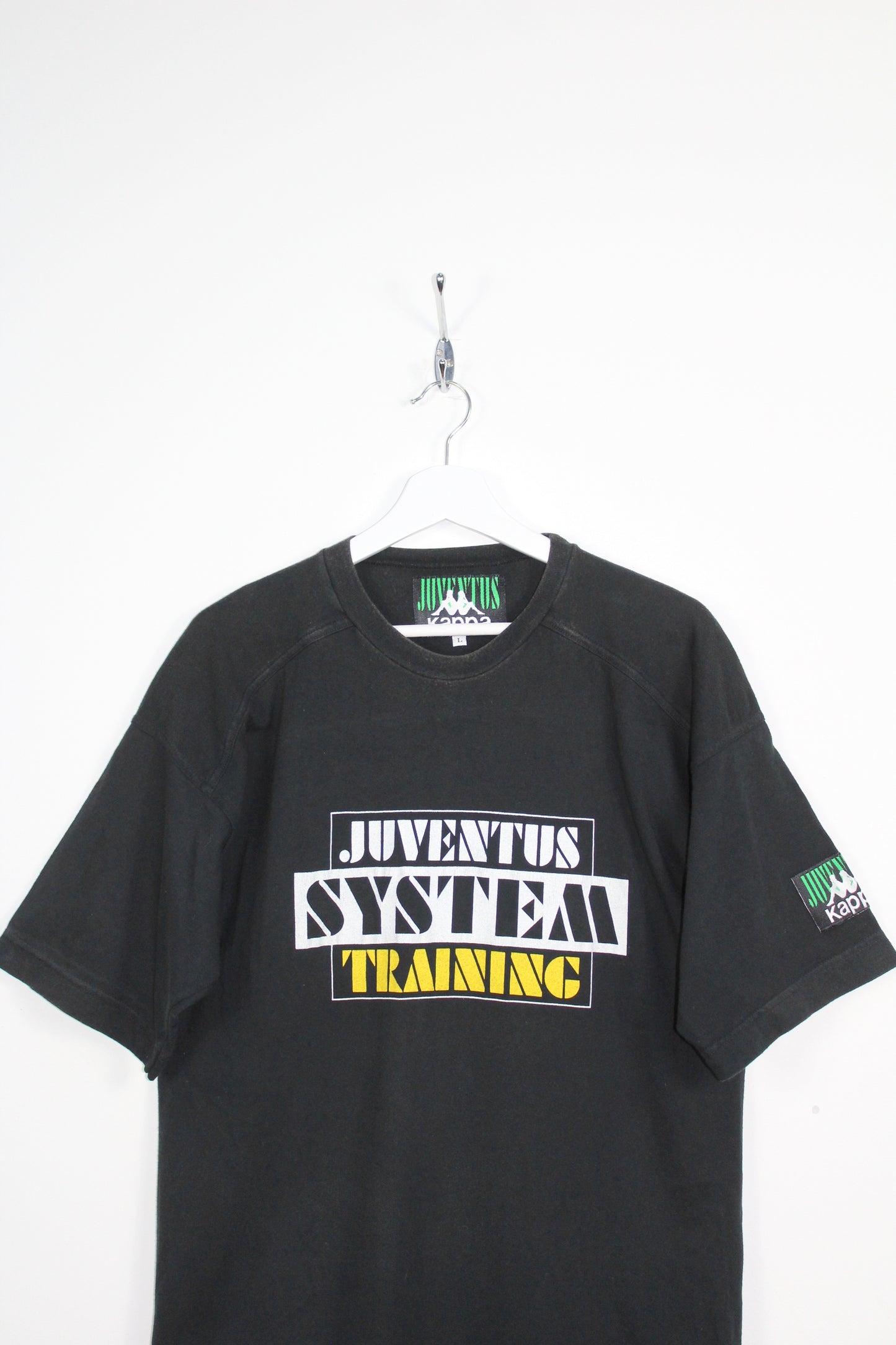 JUVENTUS 1990-91 KAPPA VINTAGE SYSTEM TRAINING T-SHIRT LARGE