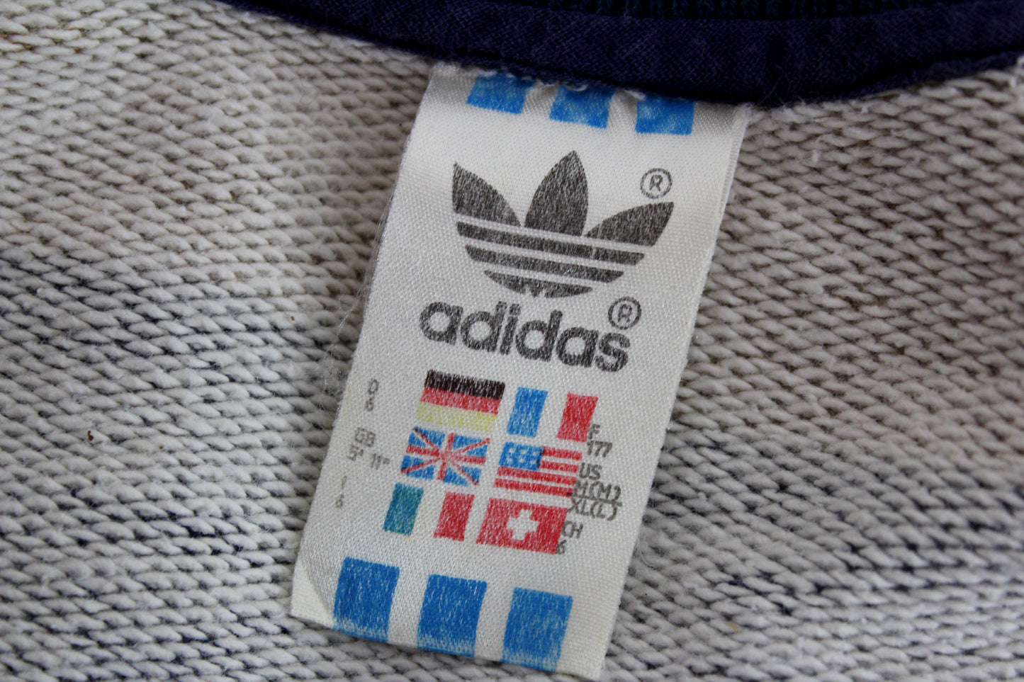 ADIDAS 80'S VINTAGE STRIPED SWEATSHIRT D6 LARGE