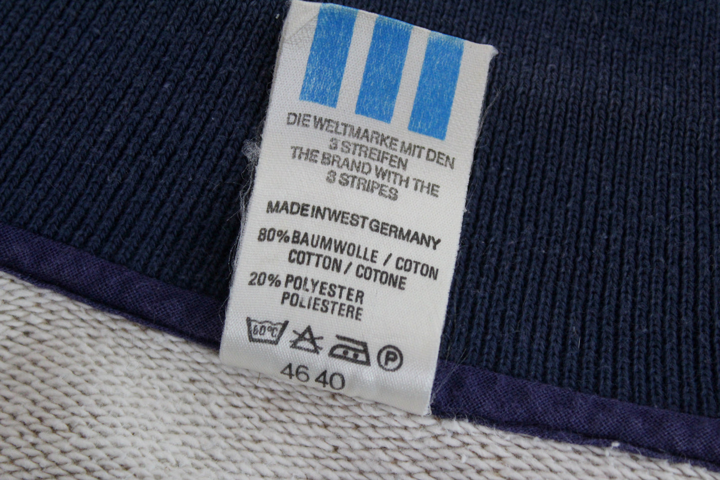 ADIDAS 80'S VINTAGE STRIPED SWEATSHIRT D6 LARGE