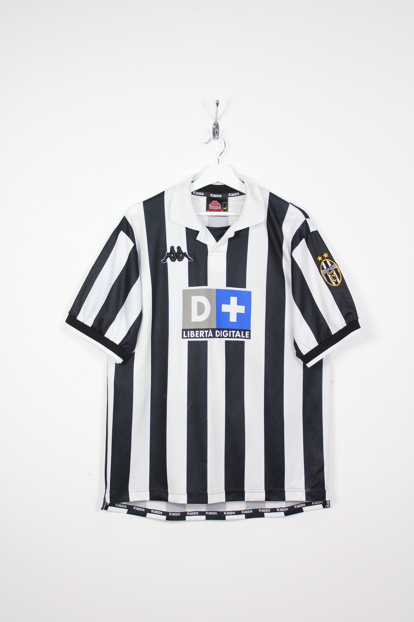 JUVENTUS 1998-1999 KAPPA HOME FOOTBALL SHIRT LARGE