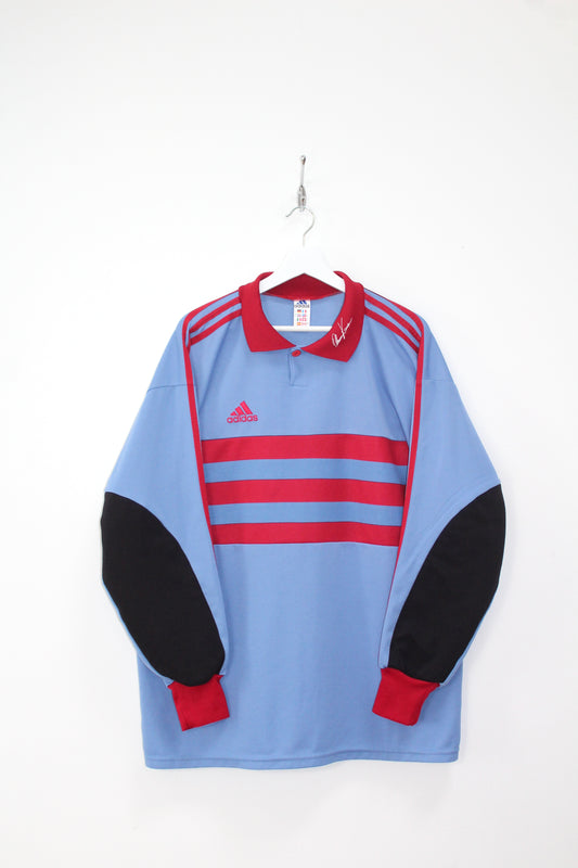 ADIDAS 90'S VINTAGE OLIVER KHAN 1998-99 TEMPLATE GOALKEEPER FOOTBALL SHIRT XL