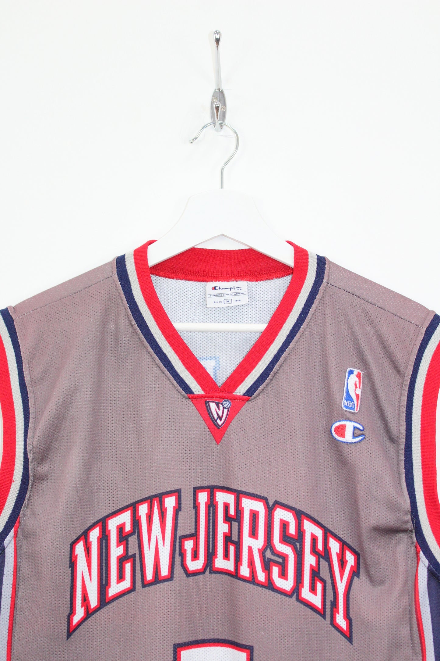 CHAMPION VINTAGE NEW JERSEY NETS 2001-05 #5 KIDD NBA JERSEY MEDIUM