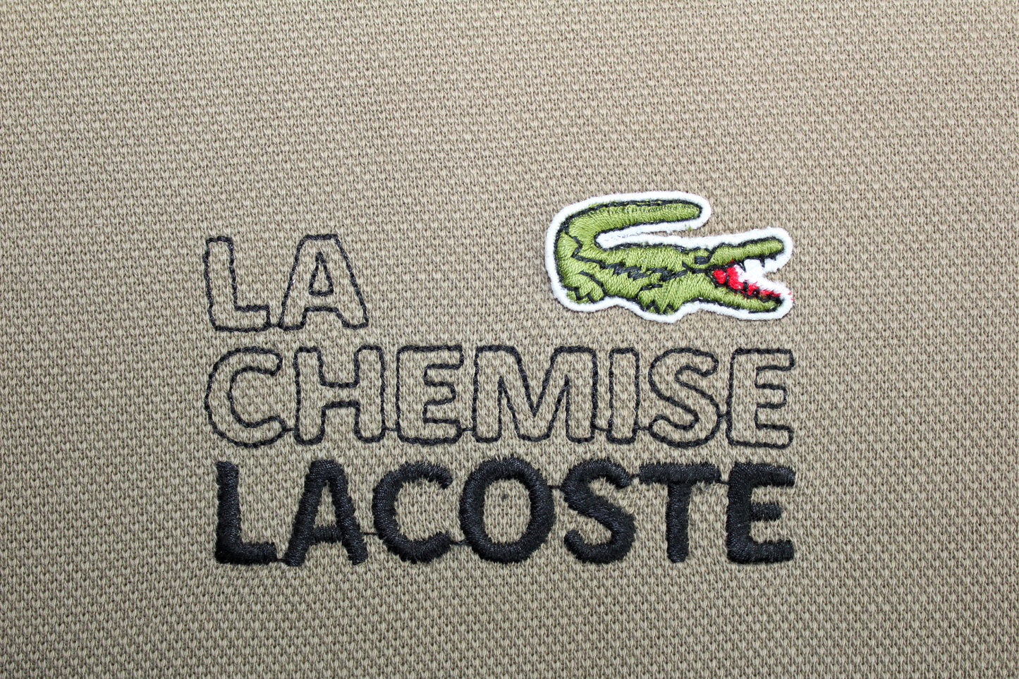 LACOSTE 90'S VINTAGE CHEMISE LACOSTE "LA CHEMISE" SWEATSHIRT XL