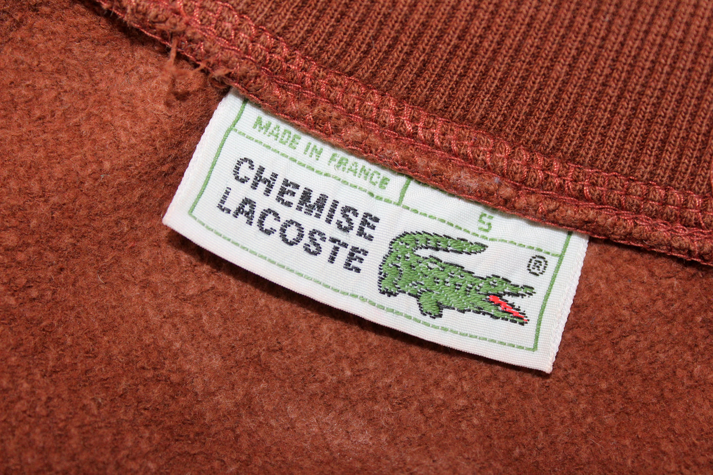 LACOSTE 90'S VINTAGE CHEMISE LACOSTE SWEATSHIRT LARGE