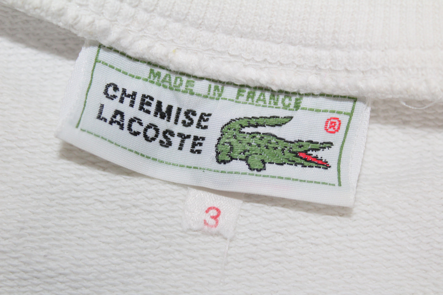 LACOSTE 90'S VINTAGE CHEMISE LACOSTE GOLF SCENE SWEATSHIRT MEDIUM