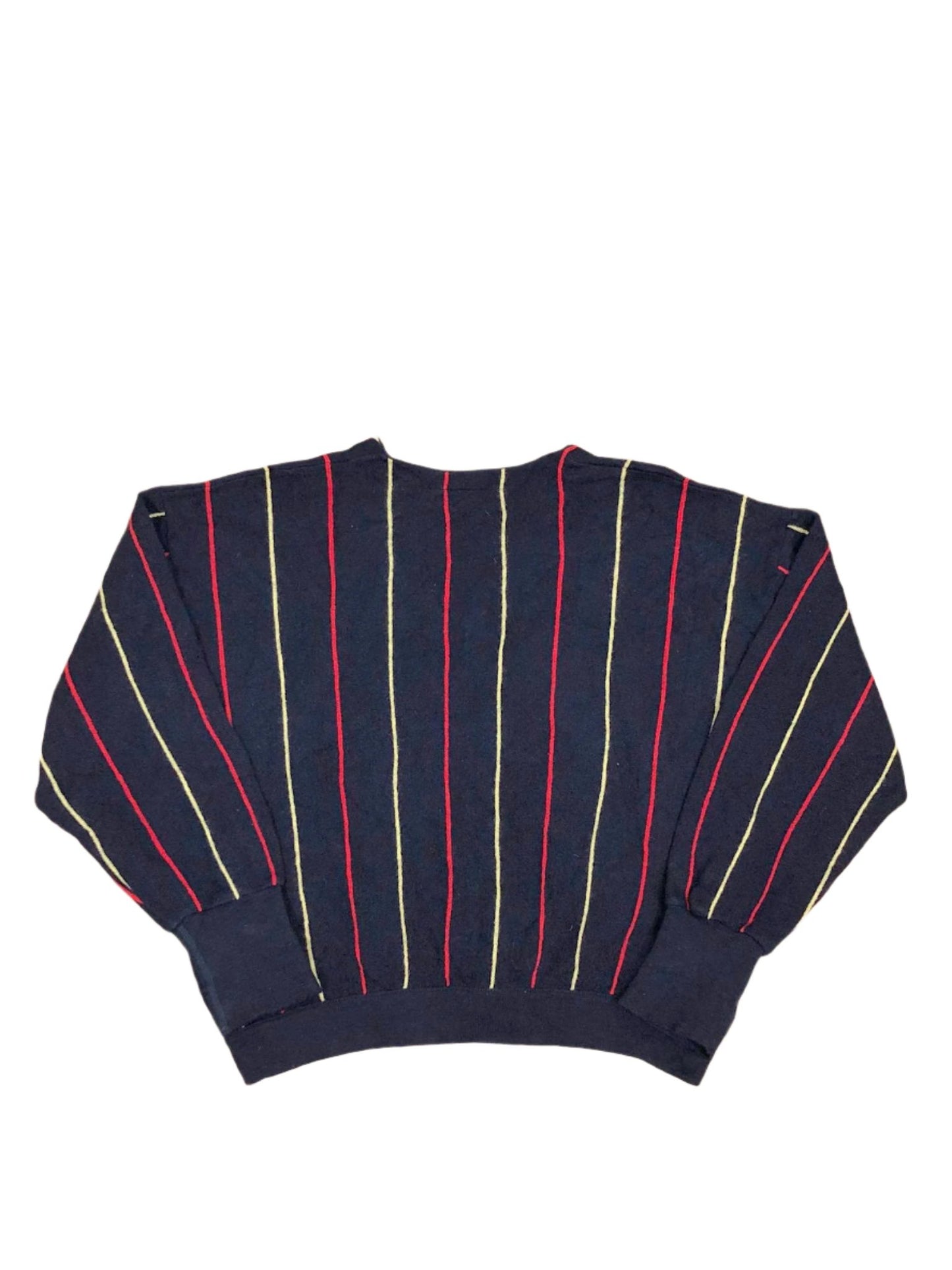 LACOSTE 70'S VINTAGE STRIPED WOOL CARDIGAN XL