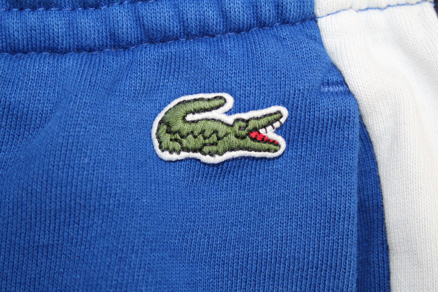 LACOSTE TAPERED FIT RIBBED TRACKSUIT BOTTOMS JOGGERS MEDIUM