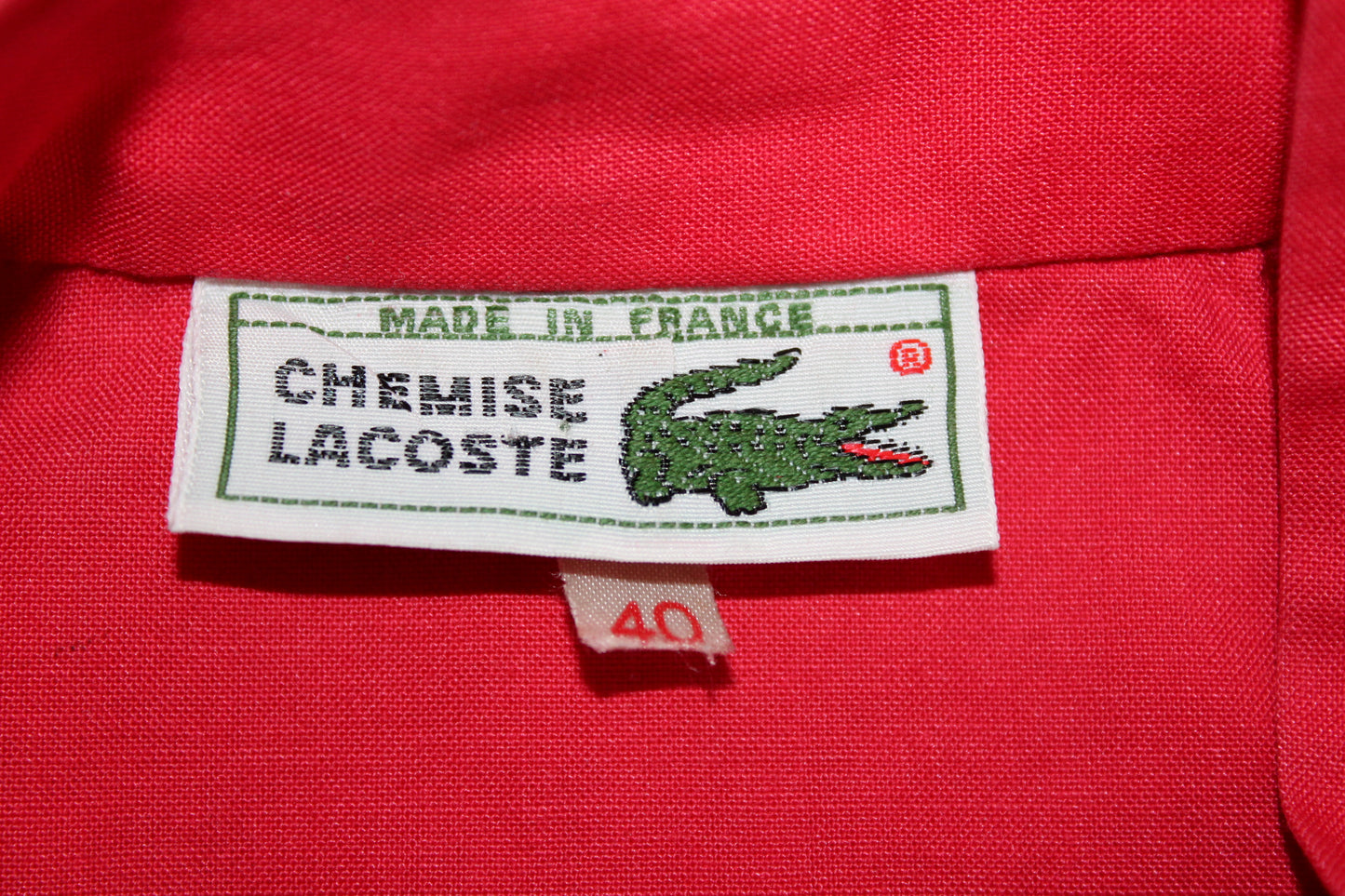 LACOSTE 80'S VINTAGE CHEMISE LACOSTE TRACKSUIT TOP JACKET MEDIUM (WOMEN'S)