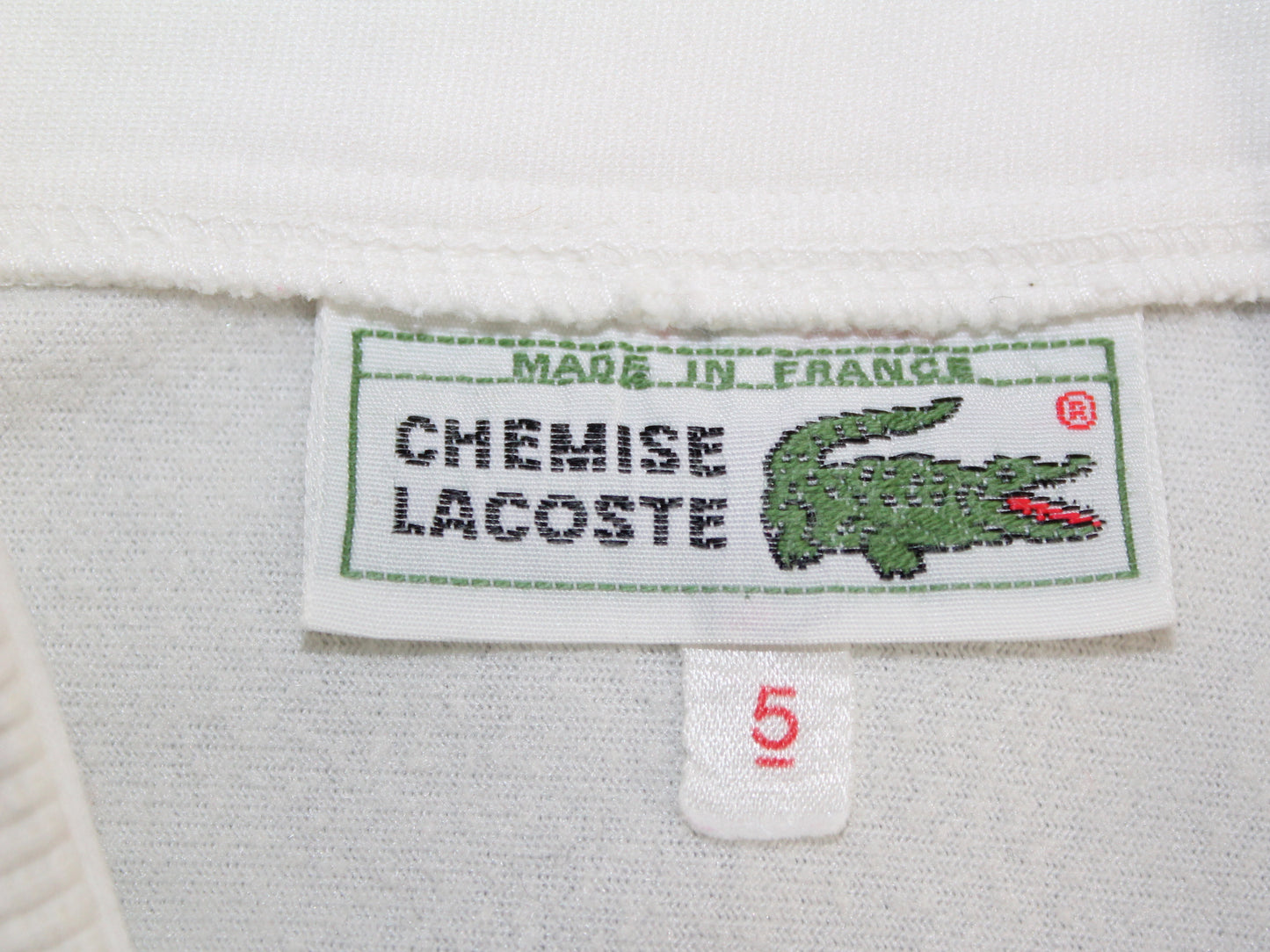 LACOSTE 80'S VINTAGE CHEMISE LACOSTE TENNIS TRACKSUIT TOP JACKET LARGE