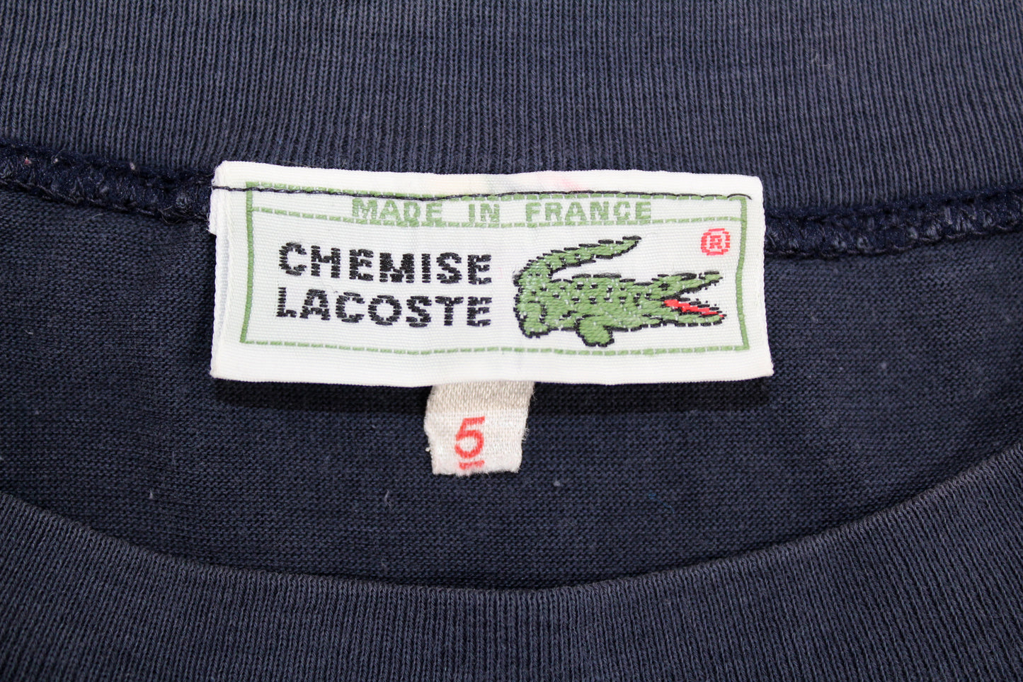 LACOSTE 90'S VINTAGE CHEMISE LACOSTE "LA CHEMISE" T-SHIRT LARGE