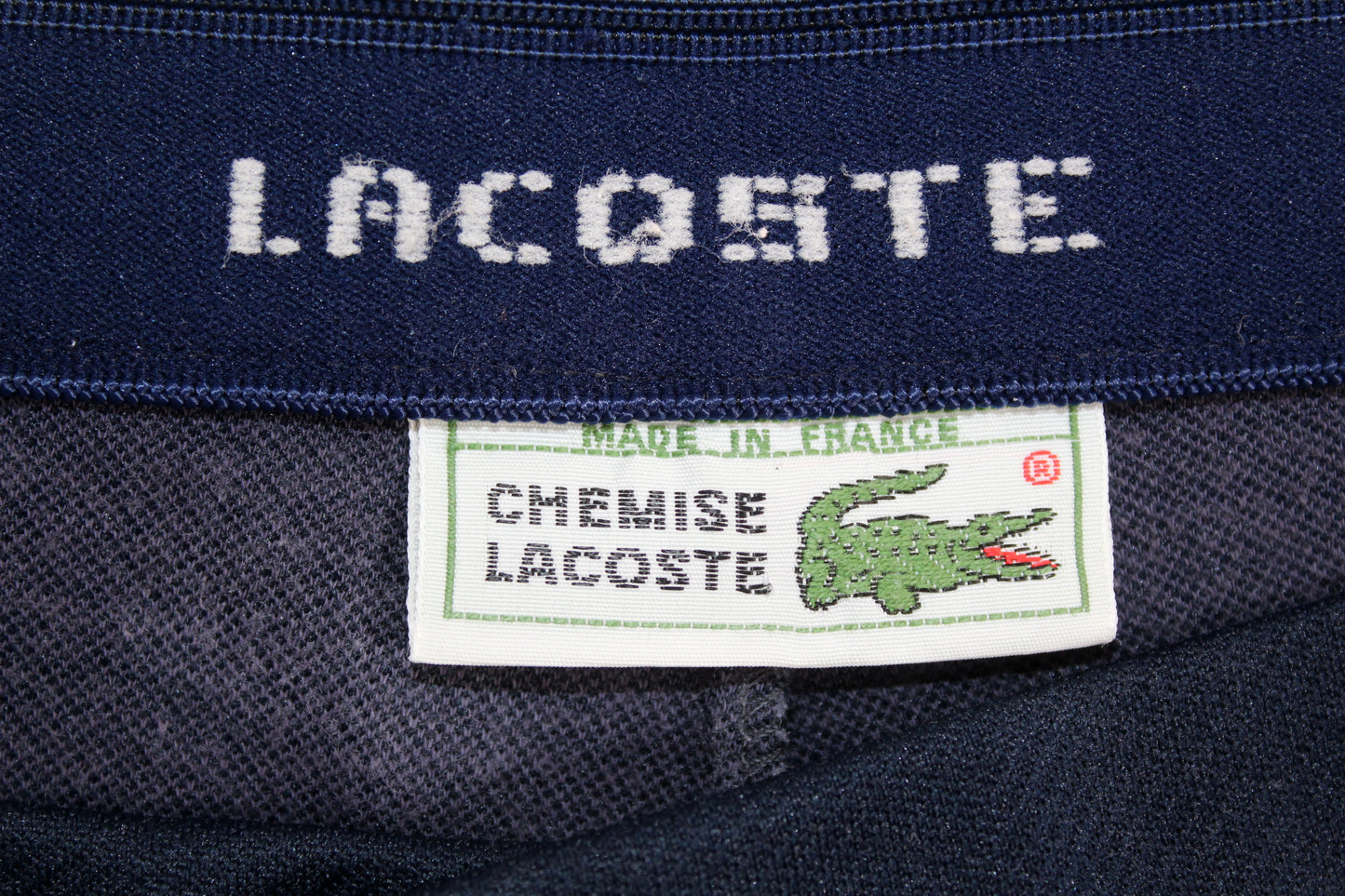 LACOSTE 70'S VINTAGE CHEMISE LACOSTE TENNIS SHORTS XL