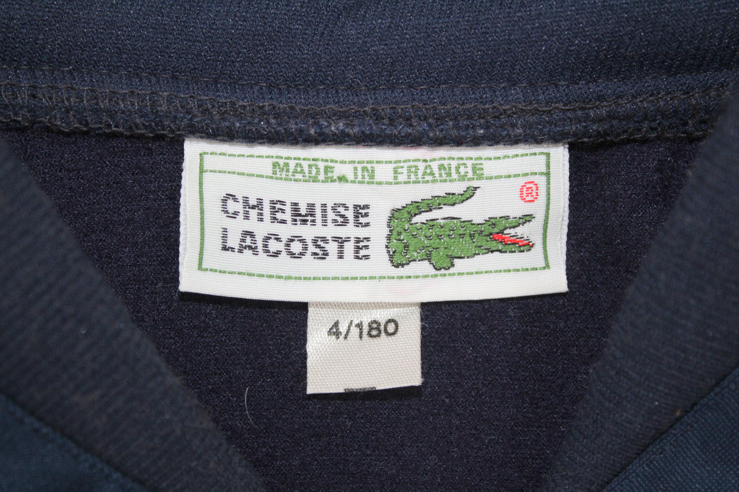 LACOSTE 80'S VINTAGE CHEMISE LACOSTE DOUBLE BADGE 1982 TRACKSUIT TOP JACKET MEDIUM