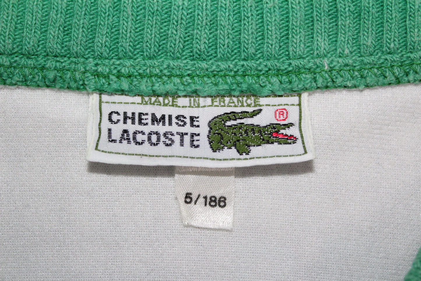 LACOSTE 80'S VINTAGE CHEMISE LACOSTE TENNIS TRACKSUIT TOP JACKET LARGE