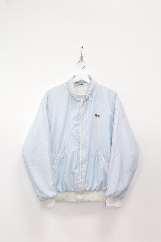LACOSTE 80'S VINTAGE CHEMISE LACOSTE CANDY STRIPE TRACKSUIT TOP JACKET MEDIUM