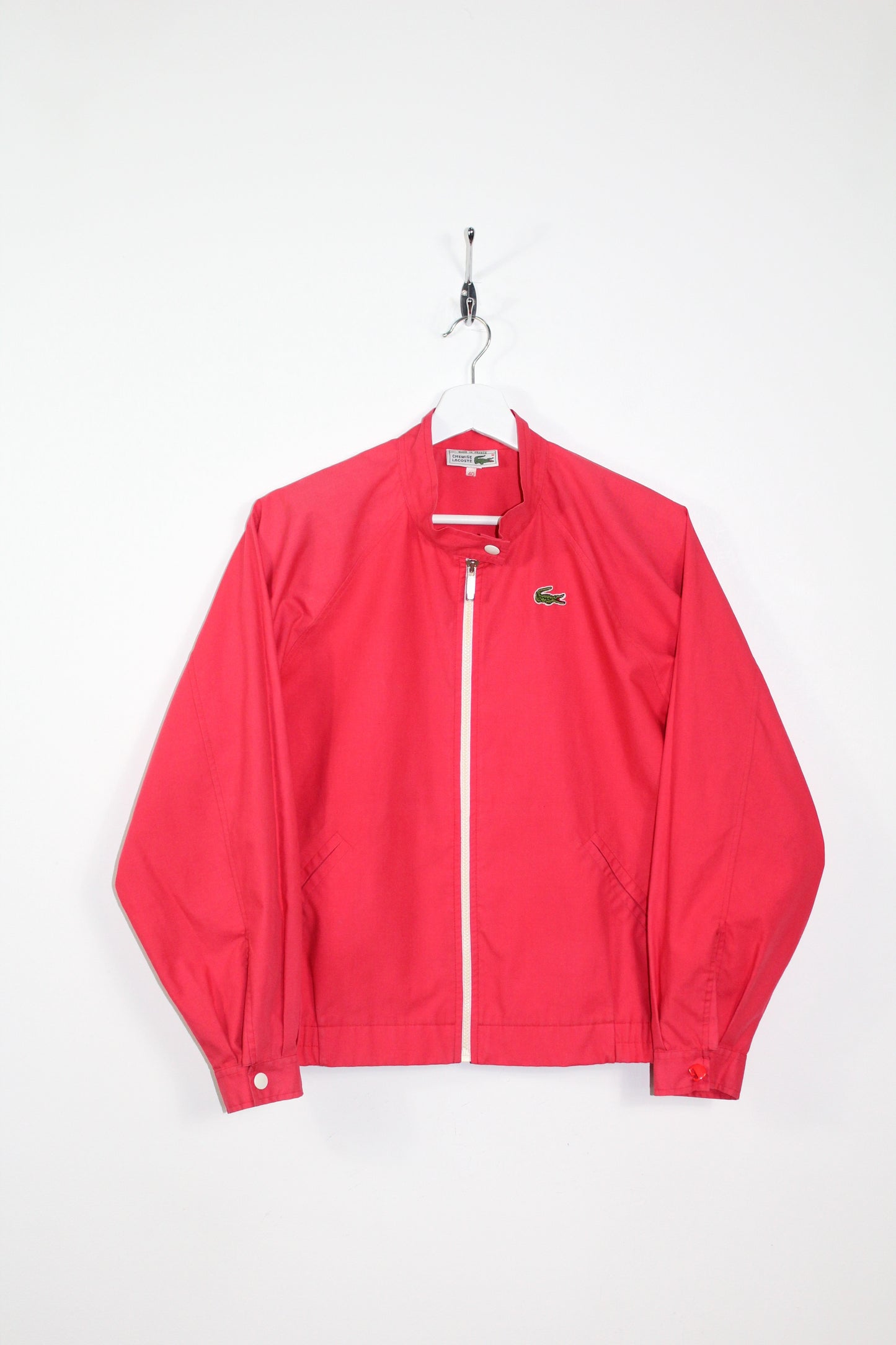 LACOSTE 80'S VINTAGE CHEMISE LACOSTE TRACKSUIT TOP JACKET MEDIUM (WOMEN'S)