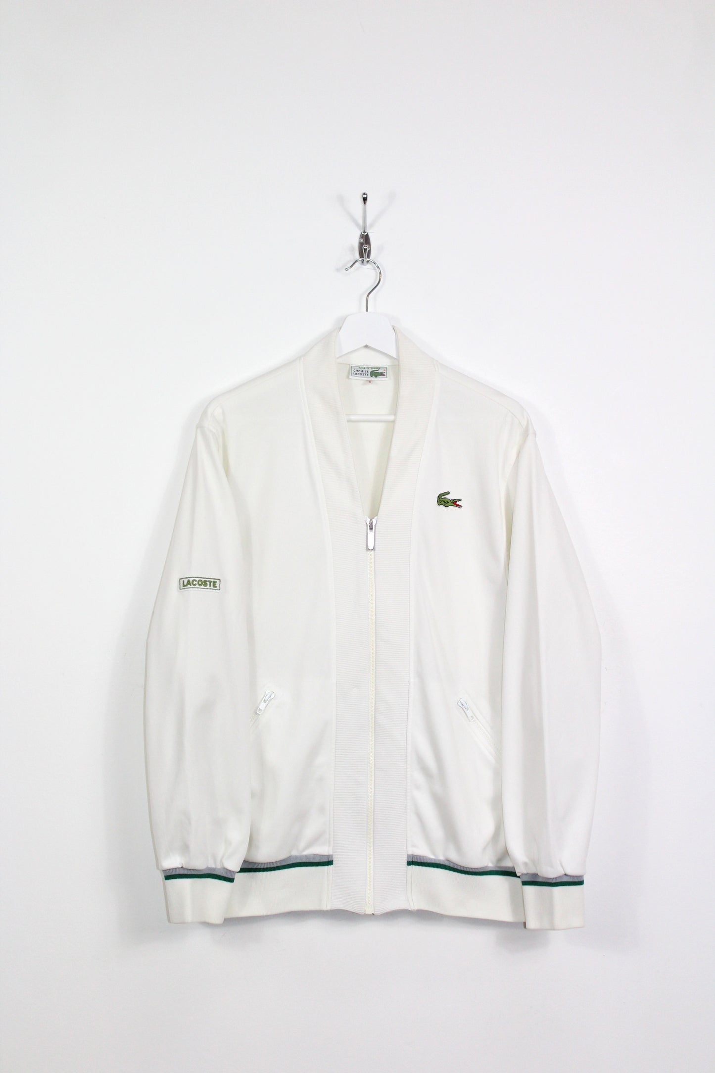 LACOSTE 80'S VINTAGE CHEMISE LACOSTE TENNIS TRACKSUIT TOP JACKET LARGE