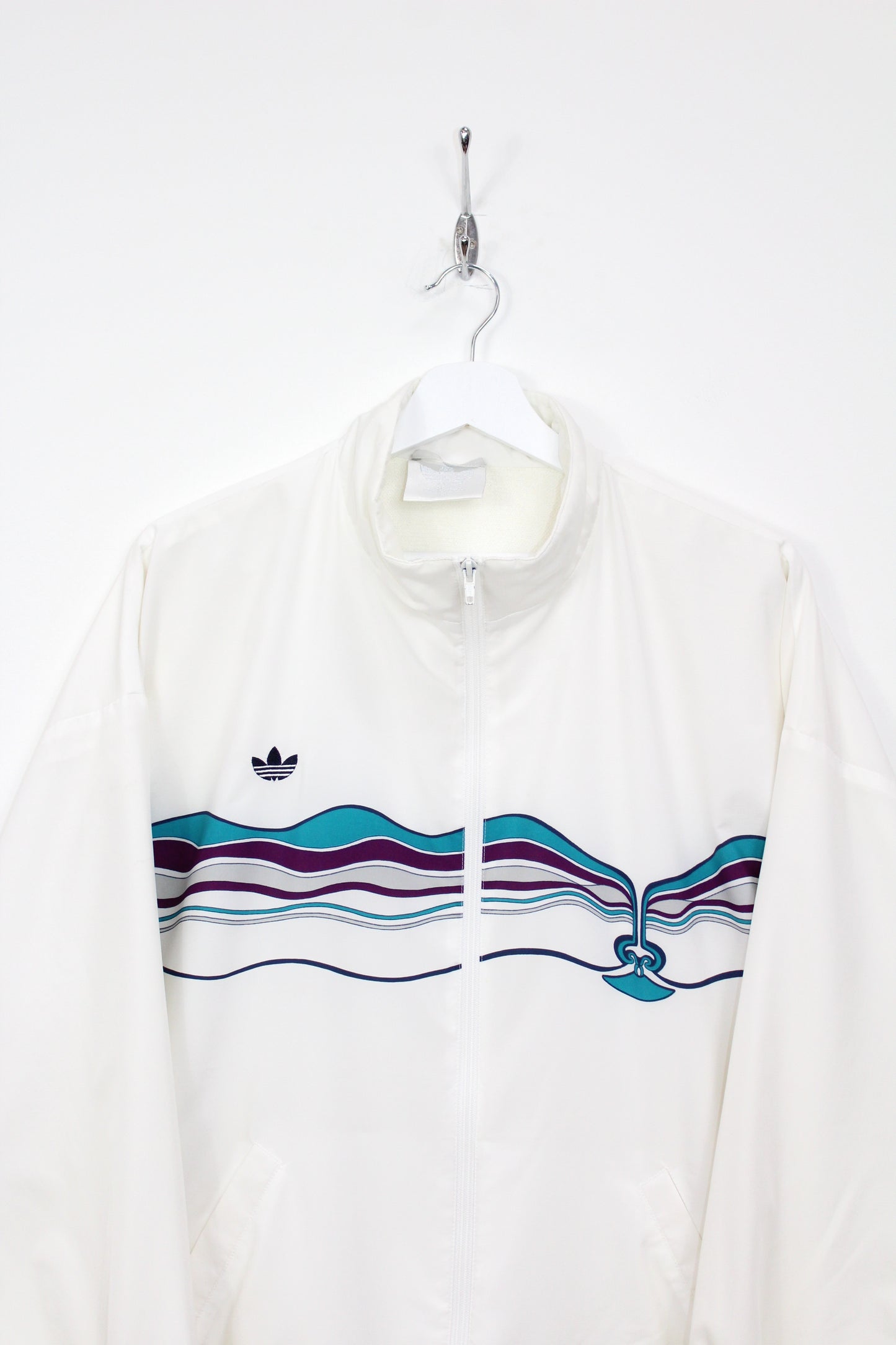 ADIDAS VINTAGE IVAN LENDL "THE FACE" 1987 TENNIS TRACK TOP WARM UP JACKET LARGE