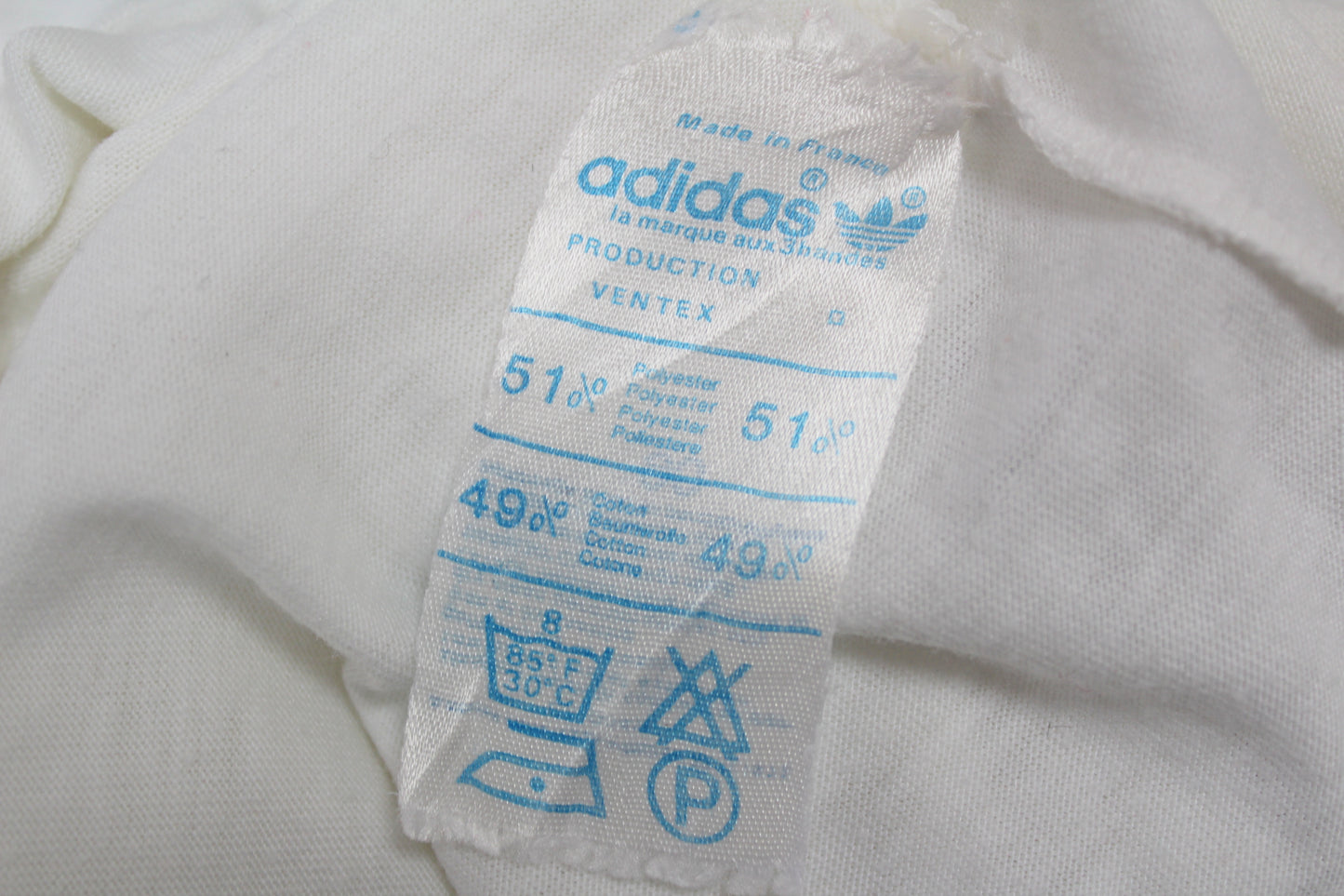 ADIDAS VINTAGE VENTEX IVAN LENDL "THE FACE" 1987 TENNIS POLO SHIRT MEDIUM